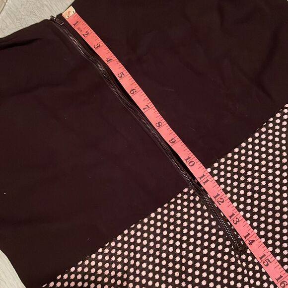 Motherhood sz M maternity dress black & white sleeveless block design polka dot - Picture 11 of 15